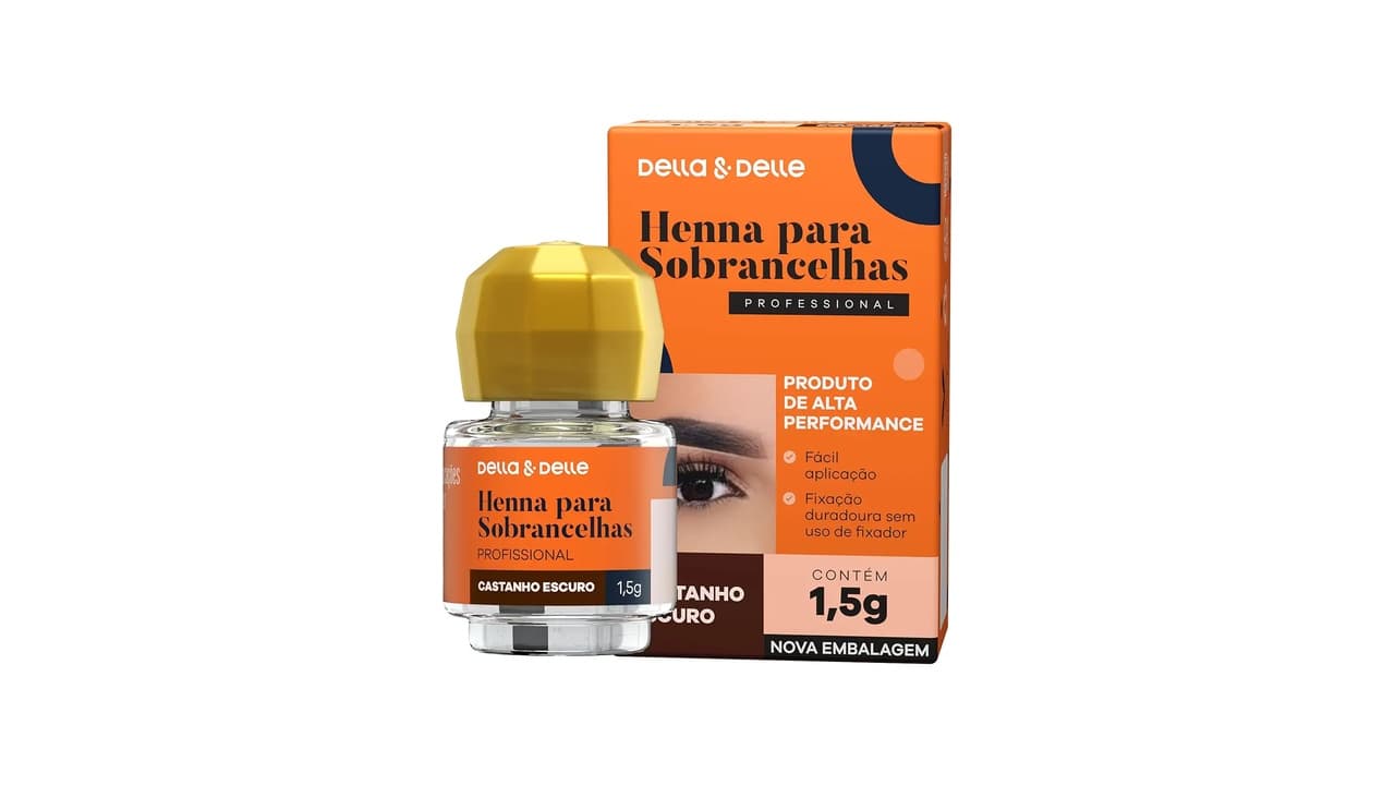Qual Melhor Henna Della e Delle: 12 Opções para Sobrancelhas Naturais