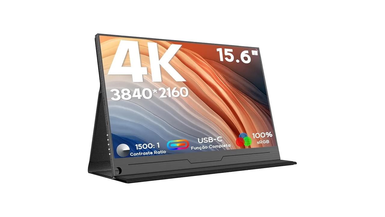 Qual Melhor Monitor Portátil 4K? 8 Modelos 100% Adobe RGB para Games e Trabalho