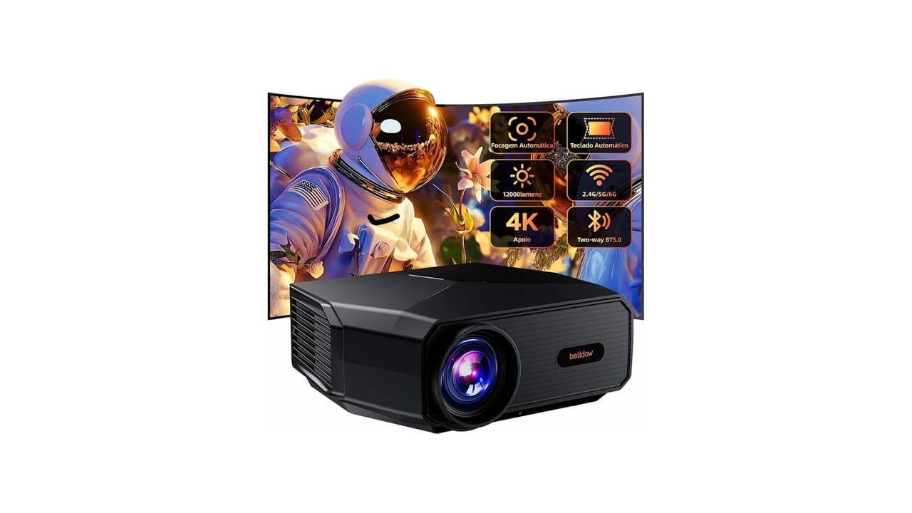Qual Melhor Retroprojetor 4K com Foco Automático e WiFi 6? Confira 8 Opções Top