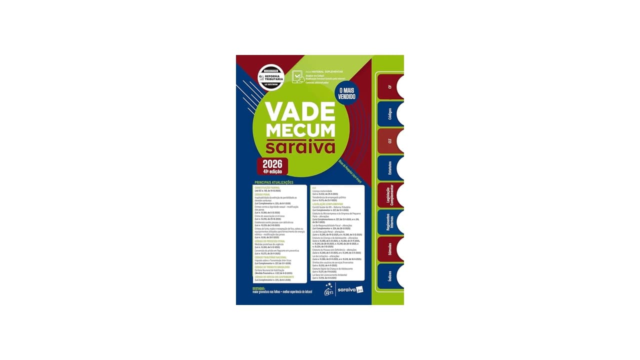 Qual a Melhor Vade Mecum 2026? Confira os 8 Melhores Modelos para Concursos e OAB