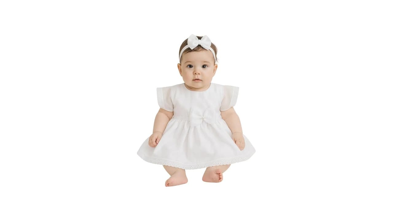 Qual Melhor Vestido de Batizado para Bebê: 10 Modelos Top com Tiara e Algodão