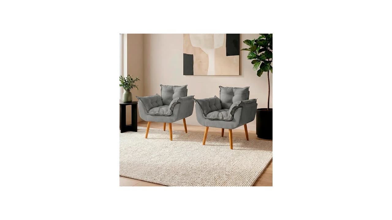 Qual a Melhor Kit 2 Poltronas? Conforto e Estilo em 12 Modelos Testados