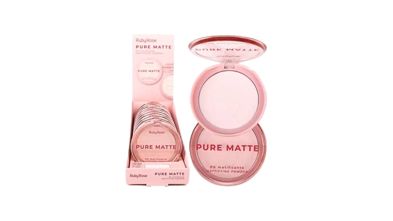 Qual Melhor Pó Compacto Ruby Rose? 5 Modelos Top para Pele Matte e Natural