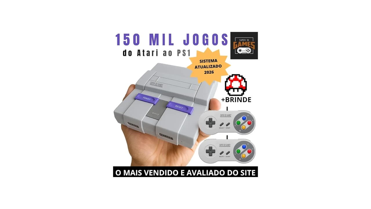 Qual a Melhor Retro Game Console? Descubra os 9 Modelos Top com Melhores Games