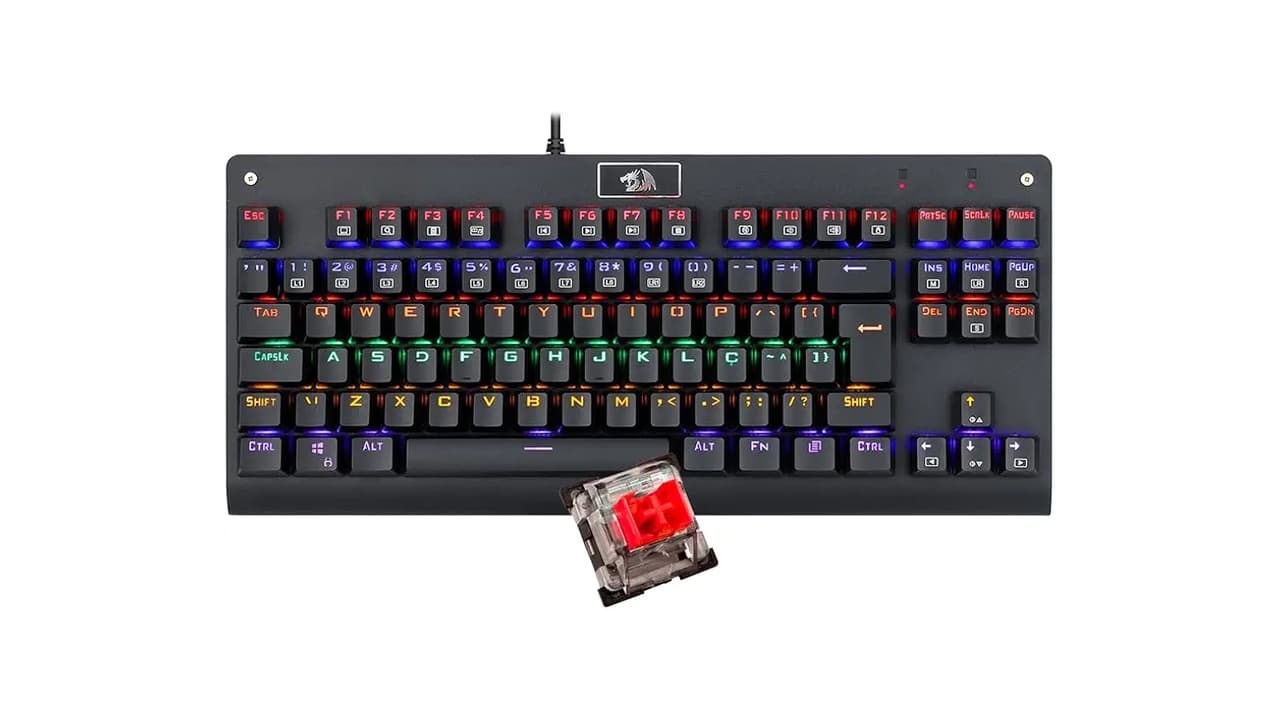 Qual o Melhor Teclado Mecânico Switch Red: 10 Opções Top com Iluminação RGB