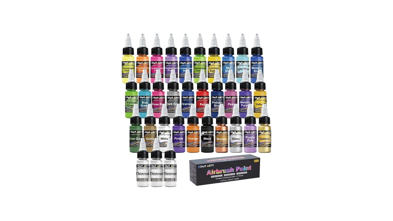 Qual a Melhor Tinta para Aerógrafo? 10 Opções Top para Iniciantes e Profissionais